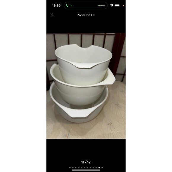 Mixing bowls 14 18 20 Liter Plastic Lot of 3 - Picture 11 of 12